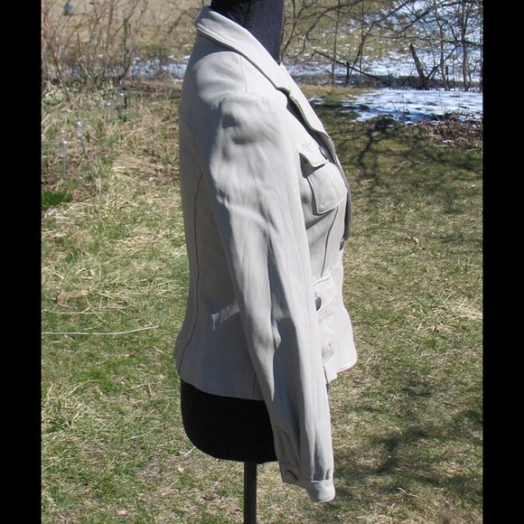 Mossimo Short Leather Jacket for Petite L2406 - Picture 3 of 3